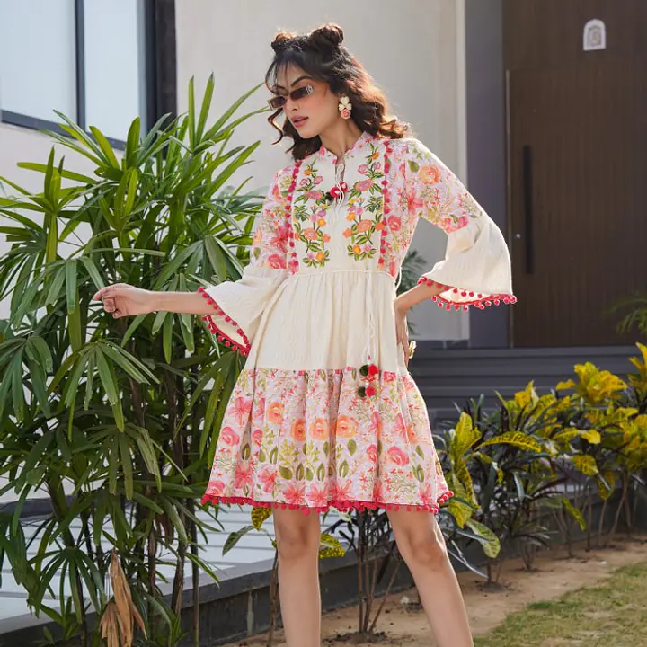 BEAUTIFUL EMBROIDERED MINI ONE PIECE