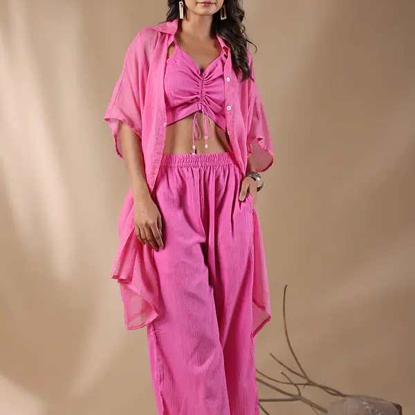 CO-ORD SET WITH SHURG - Blue - 36