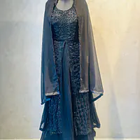 LONG ANARKALI HANDWORK SKIRT SET - 38