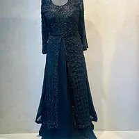 LONG ANARKALI HANDWORK SKIRT SET