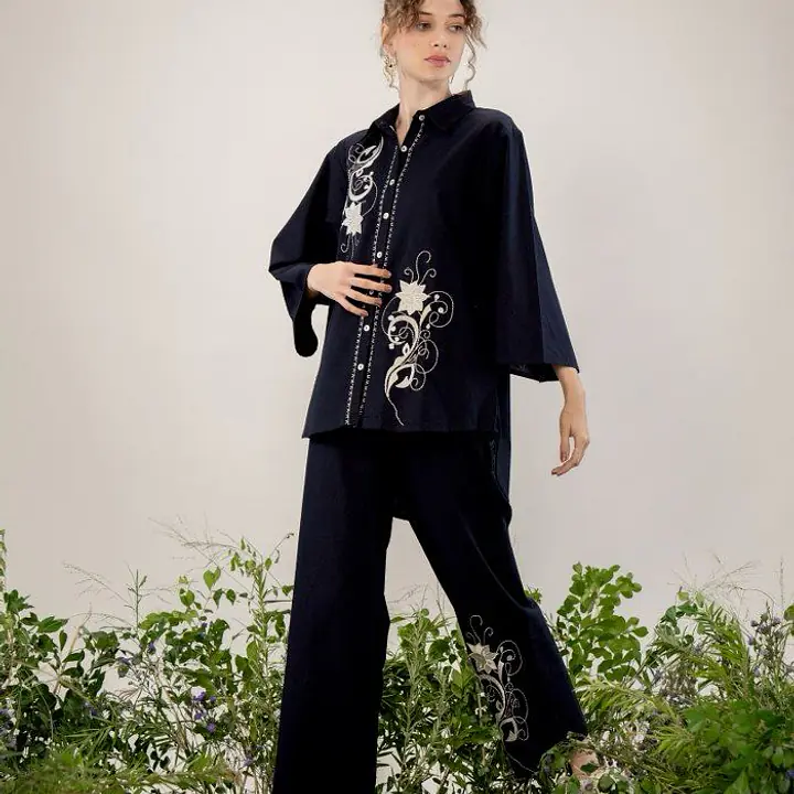TRENDY EMBROIDERED CO-ORD SET - 38