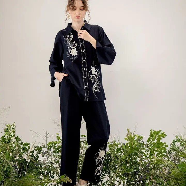 TRENDY EMBROIDERED CO-ORD SET - 40