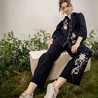 TRENDY EMBROIDERED CO-ORD SET