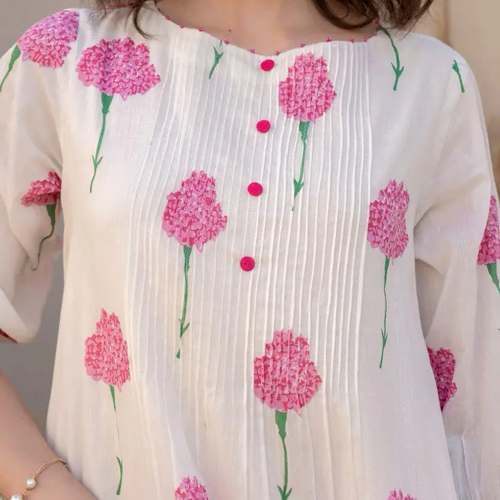 TRENDY MUL COTTON SET - 44 - Pink