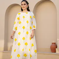 TRENDY MUL COTTON SET - 40 - Yellow