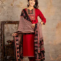 AJRAKH PRINT SUIT SET - Black - 38