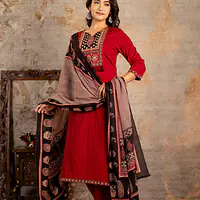 AJRAKH PRINT SUIT SET