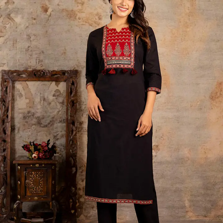 AJRAKH PRINT SUIT SET