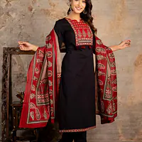 AJRAKH PRINT SUIT SET