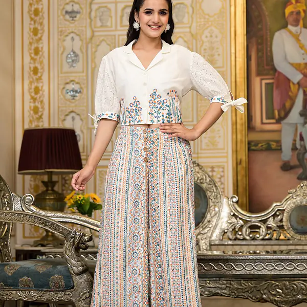 BEAUTIFUL EMBROIDERED CO-ORD SET - 36