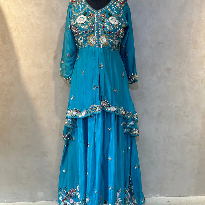 INDO-FUSION PEPLUM LEHNGA SET