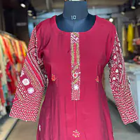 HAND EMBROIDERED STRAIGHT SUIT SET