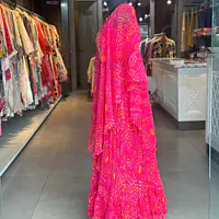 INDO-FUSION BHANDEJ LEHNGA SET