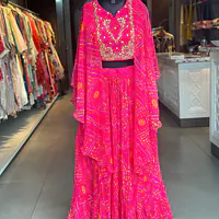 INDO-FUSION BHANDEJ LEHNGA SET