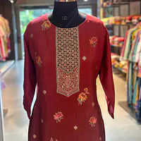 BANARASI STRAIGHT SUIT SET - 50