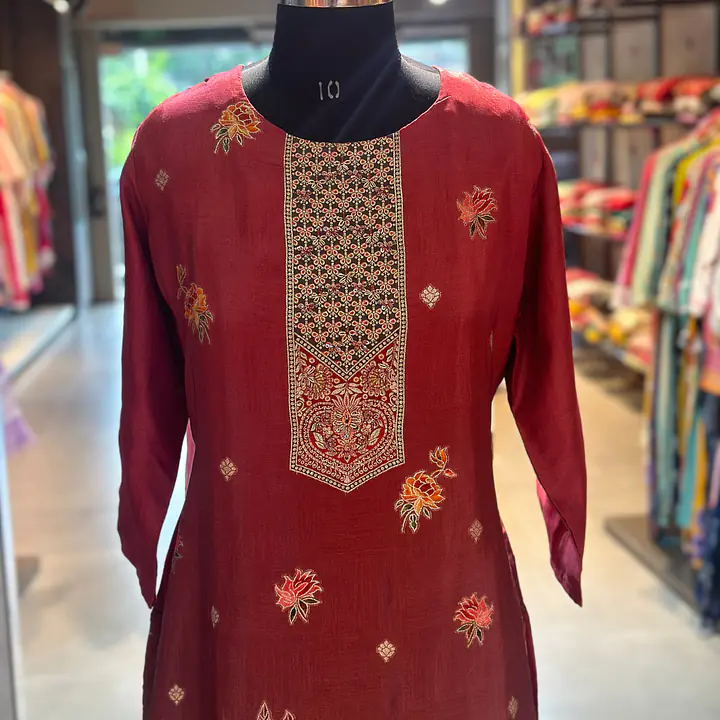 BANARASI STRAIGHT SUIT SET - 50