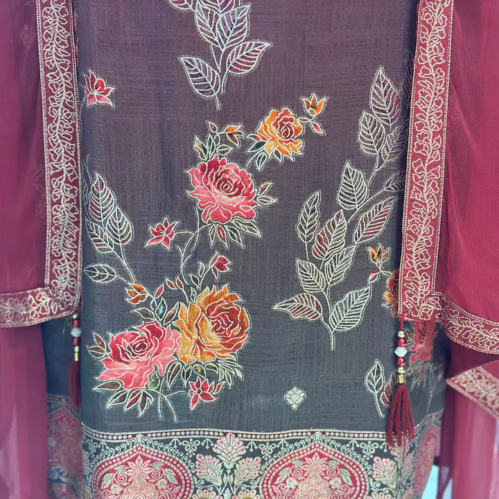 BANARASI STRAIGHT SUIT SET