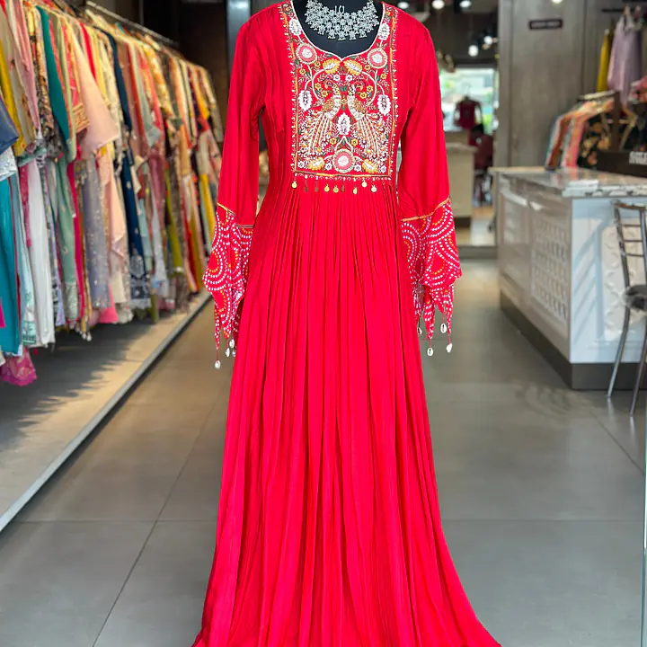 LONG GOWN IN ZARDOSI HANDWORK - 38