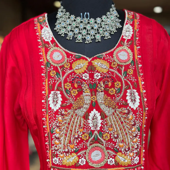 LONG GOWN IN ZARDOSI HANDWORK - 42