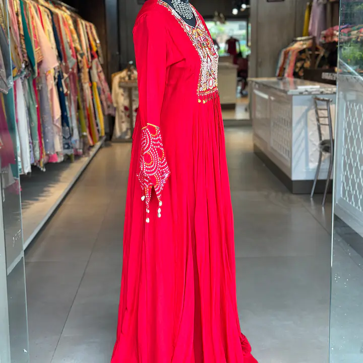 LONG GOWN IN ZARDOSI HANDWORK - 44
