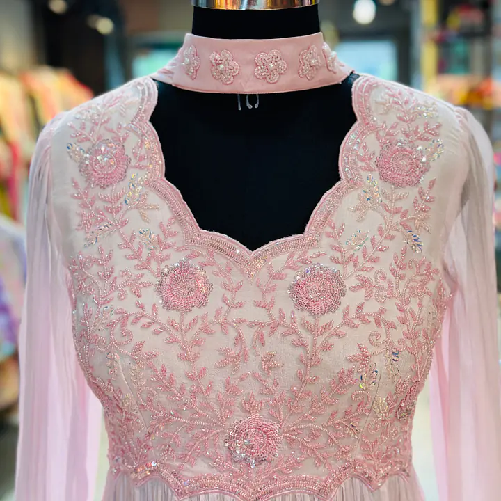 PURE CHINON LONG GOWN