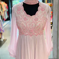 PURE CHINON LONG GOWN