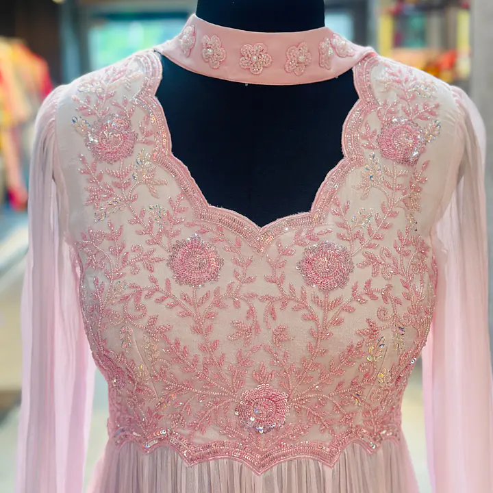 PURE CHINON LONG GOWN