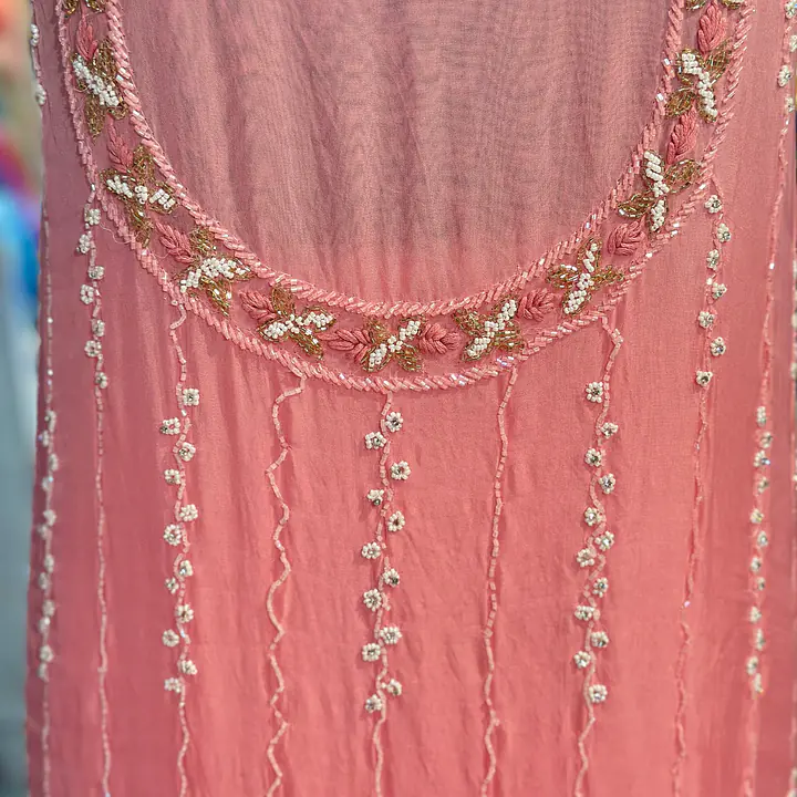 PURE ORGANZA HANDWORK SUIT SET