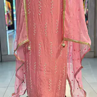 PURE ORGANZA HANDWORK SUIT SET