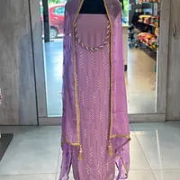 PURE ORGANZA HANDWORK SUIT SET - Default Title