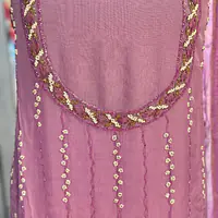 PURE ORGANZA HANDWORK SUIT SET