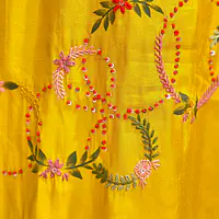 EMBROIDERED STRAIGHT SUIT SET - 44