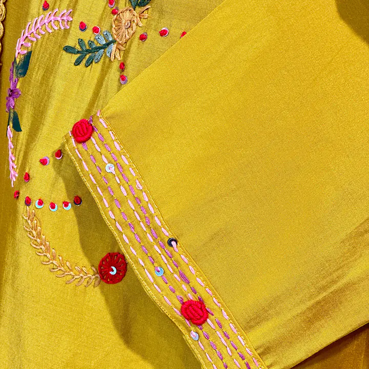 EMBROIDERED STRAIGHT SUIT SET