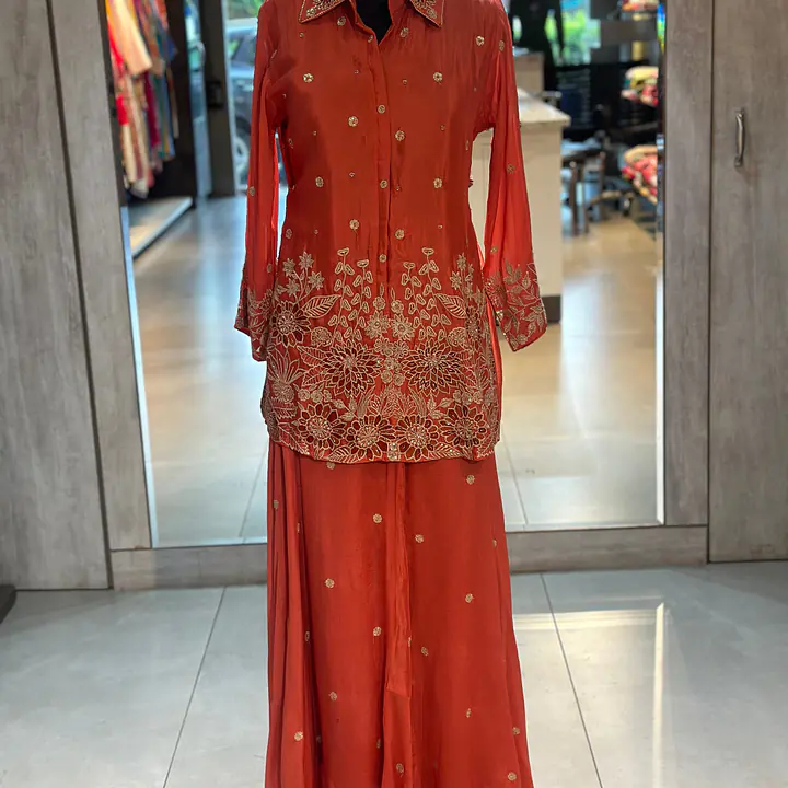 PURE CHINON HANDWORK CO-ORD SET - 40
