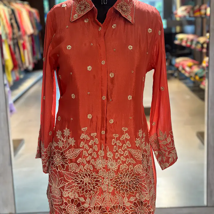 PURE CHINON HANDWORK CO-ORD SET - 42