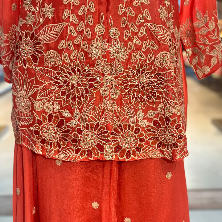 PURE CHINON HANDWORK CO-ORD SET
