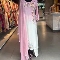 HAND EMBROIDERED STRAIGHT SUIT SET - 38