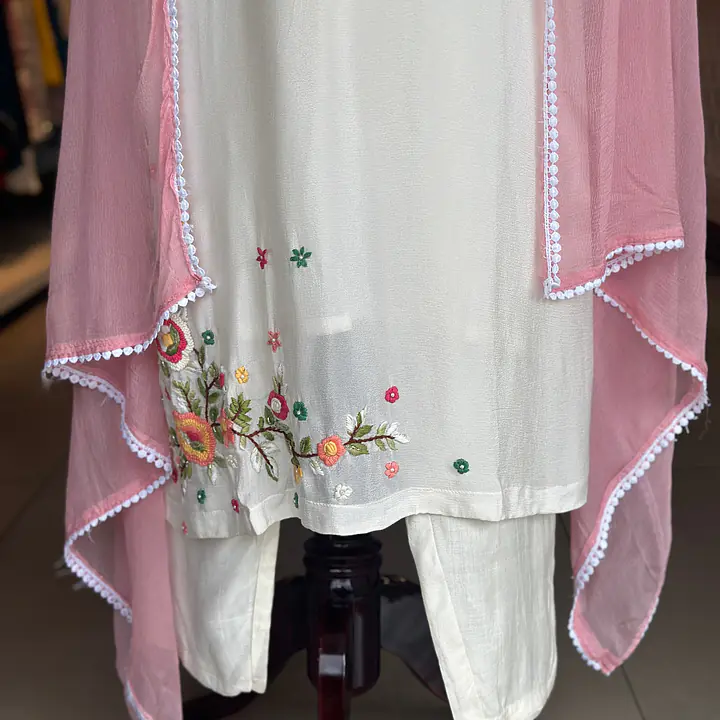 HAND EMBROIDERED STRAIGHT SUIT SET