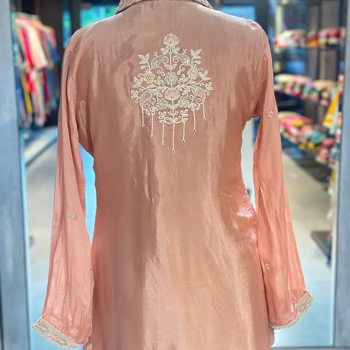 PURE CHINON HANDWORK CO-ORD SET