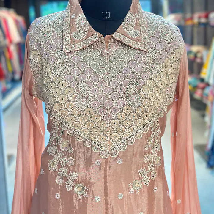 PURE CHINON HANDWORK CO-ORD SET