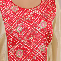 PURE ZARI TISSUE KAFTAN SET
