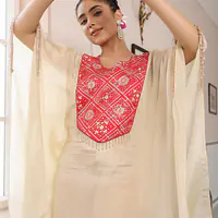 PURE ZARI TISSUE KAFTAN SET