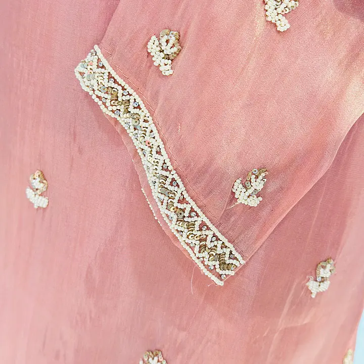 PURE ZARI TISSUE HANDWORK STRAIGHT SUIT SET