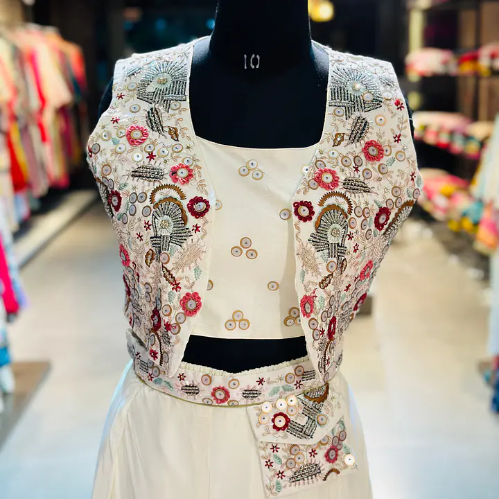 INDO-FUSION ZARDOSI HANDWORK JACKET SET