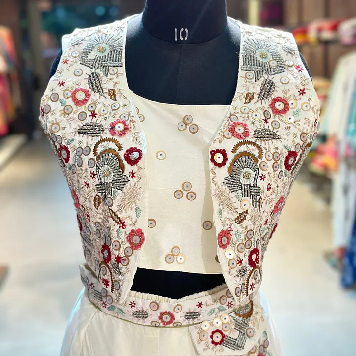 INDO-FUSION ZARDOSI HANDWORK JACKET SET