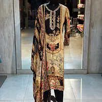 PAKISTANI STYLE MUSLIN SUIT SET - 38