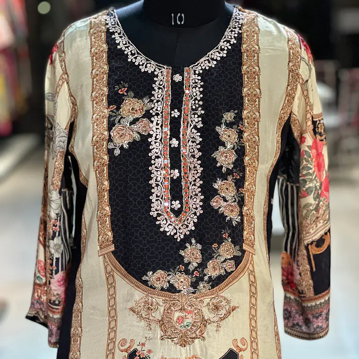 PAKISTANI STYLE MUSLIN SUIT SET - 40
