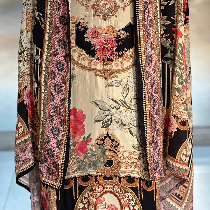 PAKISTANI STYLE MUSLIN SUIT SET - 42