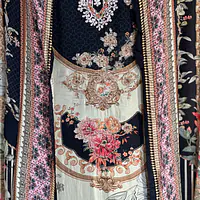 PAKISTANI STYLE MUSLIN SUIT SET - 44