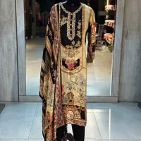 PAKISTANI STYLE MUSLIN SUIT SET
